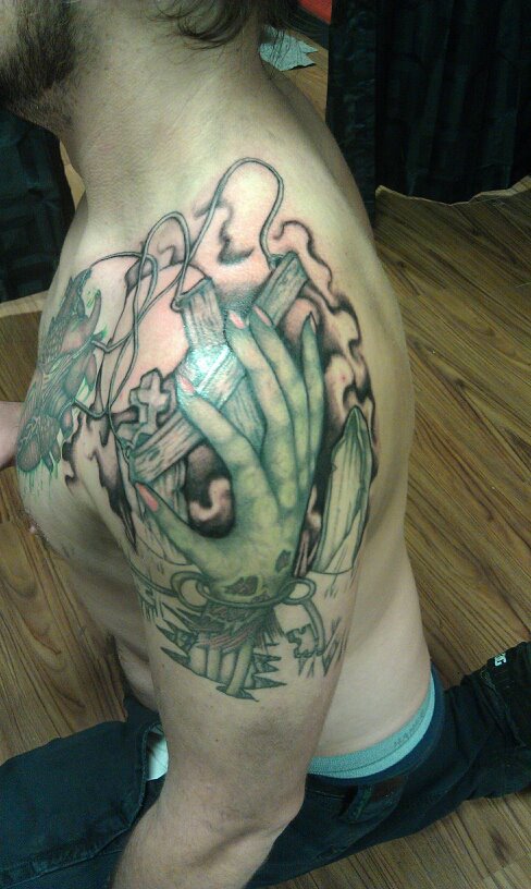 Zombie Hand Tattoo by WhiteWitchBodyArt on DeviantArt