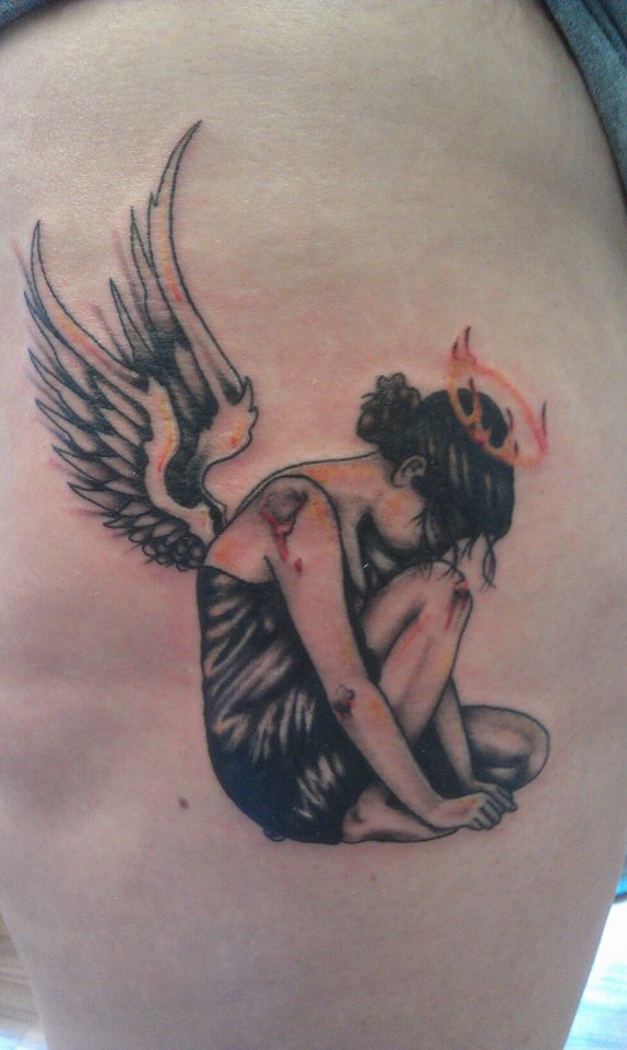chicano angel tattoo design high resolution download – TattooDesignStock